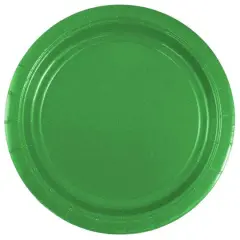 JAM Paper 7" Paper Party Plates, 50ct. Green