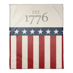Est. 1776 Coral Fleece Blanket