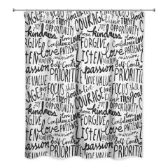 Wisdom Words 71" x 74" Shower Curtain