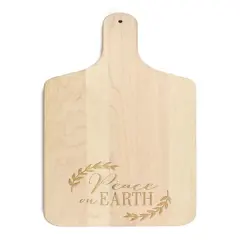 17" Peace on Earth Maple Paddle Cutting Board