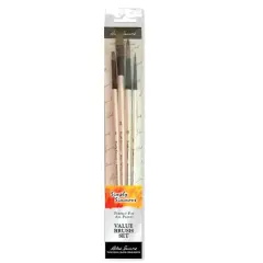 Simply Simmons Synthetic Long Handle 4 Piece Brush Set