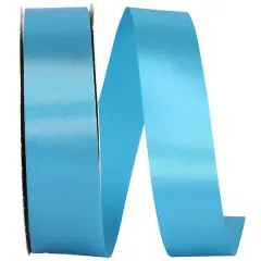 JAM Paper 3/8" x 100yd. Single Face Satin Allure Ribbon Turquoise