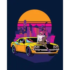 8" x 10" Car Poster Paint-by-Number Kit with Wood Display Hanger by Artist's Loft&reg;