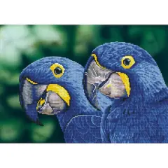 Diamond Dotz&reg; Intermediate Blue Hyacinth Macaws Diamond Facet Art Kit