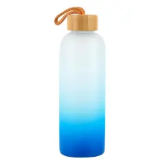 24oz. Frosted Glass Sublimation Bottle by Make Market&reg; Blue Gradient