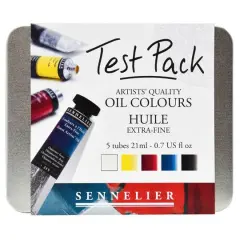 Sennelier Artists' Test Pack 5 Color Oil Paint Set
