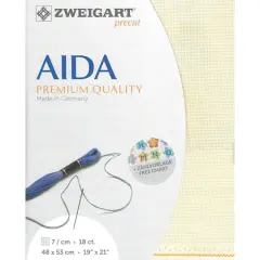 Zweigart&reg; Belfast Fein-Aida 18 Count Pre-Cut Fabric Ivory