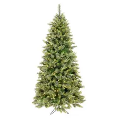 6.5ft.Pre-Lit Cashmere Slim Artificial Christmas Tree, Warm White Dura-Lit&reg; LED Lights