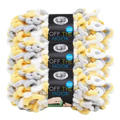 3 Pack Lion Brand&reg; Off The Hook&trade; Yarn Lemon Drop