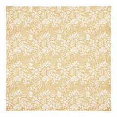 Dainty Floral Cotton Twill Napkin Yellow