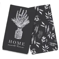 Monochromatic Marigold Tea Towel Set