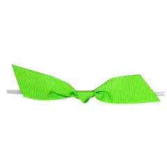JAM Paper 7/8" Grosgrain Twist Tie Flair Bows, 100ct. Apple Green