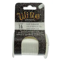 The Beadsmith&reg; Wire&trade; Elements 16 Gauge Tarnish-Resistant Wire Silver
