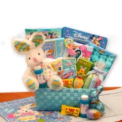 Little Cottontails Blue Easter Activity Basket