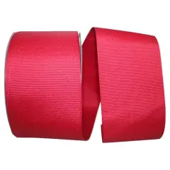 JAM Paper 3" Grosgrain Texture Wired Ribbon Cranberry