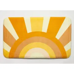 Here Comes The Sun Memory Foam Bath Mat