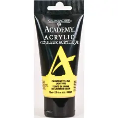 Grumbacher&reg; Academy&reg; Acrylic, 2.5oz. CO33P Cadmium Yellow Light Hue