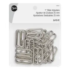 Dritz&reg; Silver 1" Slide Adjusters, 24ct.