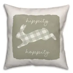 Hippity Hoppity Pillow 2 18" x 18" Throw Pillow