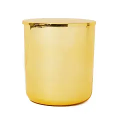 makesy 8oz. Lustrous Gold Aura Vessel + Lid, 12ct.