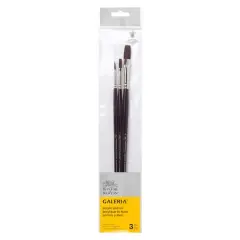 Winsor & Newton&trade; Galeria&trade; Long Handle 3 Piece Brush Set