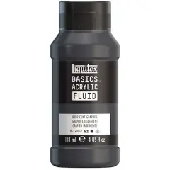 Liquitex&reg; BASICS&reg; Acrylic Fluid, 4oz. Iridescent Graphite