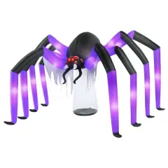 9ft. Inflatable Halloween Light Up Spider