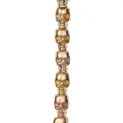 Gold & Rose Gold Metal Skull Beads, 12mm by Bead Landing&trade;