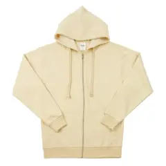 Unisex Adult Full Zip Hooded Sweatshirt by Make Market&reg; Sand