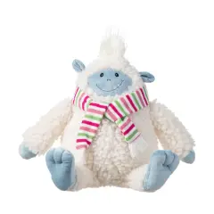 Glitzhome&reg; 21.75"H Christmas Fabric Yeti Shelf Sitter