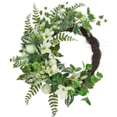 24" Hellebores & Ivy Wreath