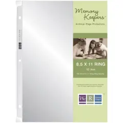 We R Memory Keepers&reg; 8.5" x 11" Ring Page Protectors, 10ct.