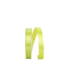 JAM Paper 7/8" x 100yd. Single Face Satin Allure Ribbon New Chartreuse