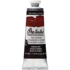 Grumbacher&reg; Pre-Tested Professional&reg; Oil Color Paint, 37mL Indian Red