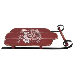 23'' Red Wooden Christmas Snow Sled Decoration