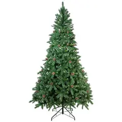 10ft. Unlit Two-Tone Buckeye Glittered Pine Artificial Christmas Tree
