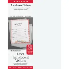 Strathmore&reg; Laser Translucent Vellum, 8.5" x 11"