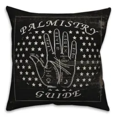 Palmistry Guide Throw Pillow