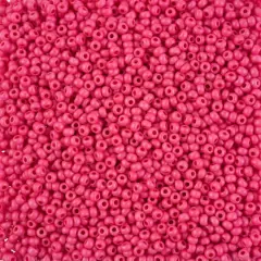 John Bead Terra Intensive 8/0 Czech Glass Seed Beads, 500g Rose Matte