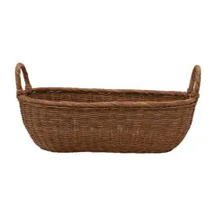 Hello Honey&reg; Small Natural Handwoven Wicker Basket with Handles