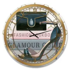 Designart 'Glam Fashion High Heels Vi Glam Wall Clock