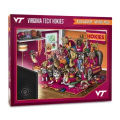 College Football Purebred Fans A Real Nailbiter 500 Piece Puzzle Virginia Tech Hokies