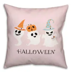 Halloween Ghosts 18" x 18" Spun Poly Pillow