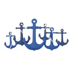 Blue Iron Coastal Wall Decor, 24" x 48" x 1"