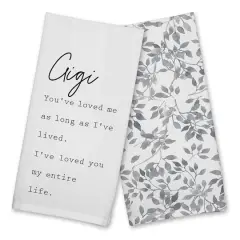 Gigi I've Loved You My Entire Life Cotton Twill Tea Towel Set