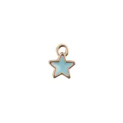 John Bead Sweet & Petite Tiny Star Charms, 10ct. Light Blue