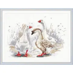 Oven Three Merry Goose Cross Stitch Kit