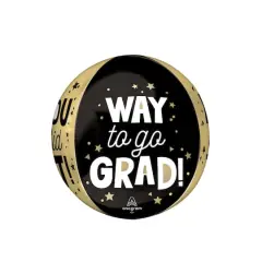 Orbz&reg; XL&trade; 16" Way to Go Grad Foil Balloon