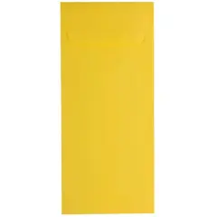 JAM Paper 4.125" x 9.5" Policy Business Colored Envelopes, 50ct. Yellow