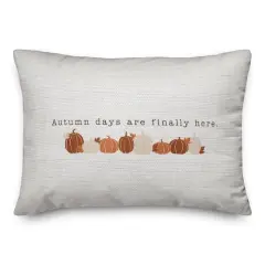 Autumn Days Are Finally Here Throw Pillow